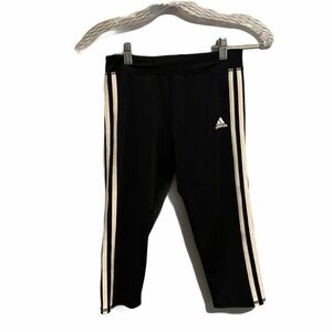Girls Adidas crop leggings sz M 10-12